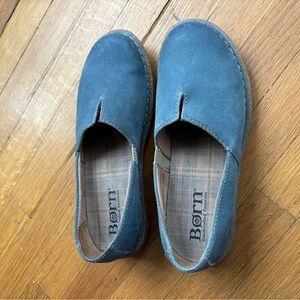 Born blue womens slip on shoes